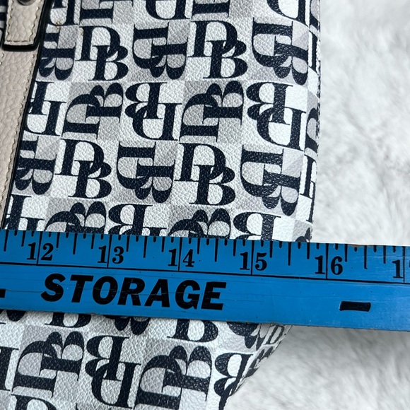 Dana Buchman Black and Purple Tote Bag - Picture 3 of 7